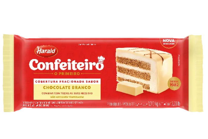 Chocolate barra 1kg blanco