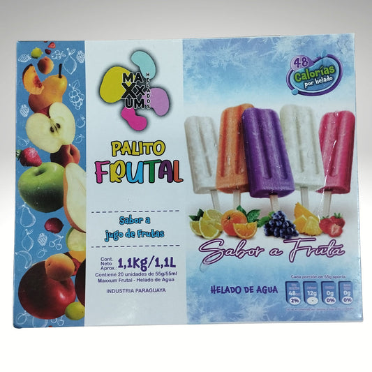 Helado Palito frutas 20 uni